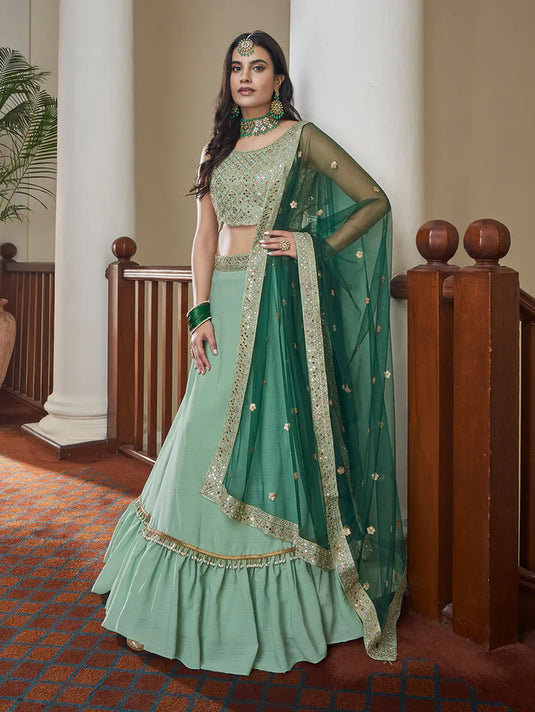 Beautiful Designer Wedding Special Party Wear Lehenga Choli