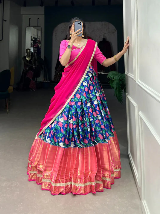 Pichwai Silk Lehenga Choli