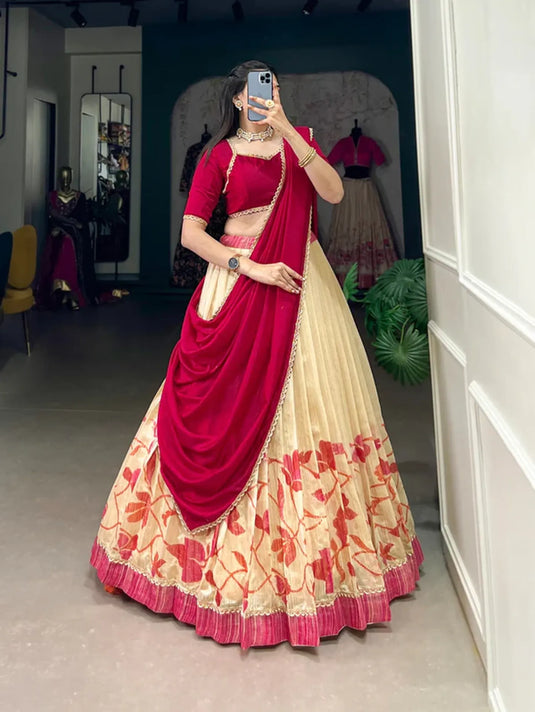 Green Silk Lehenga Choli