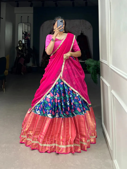 Pichwai Silk Lehenga Choli