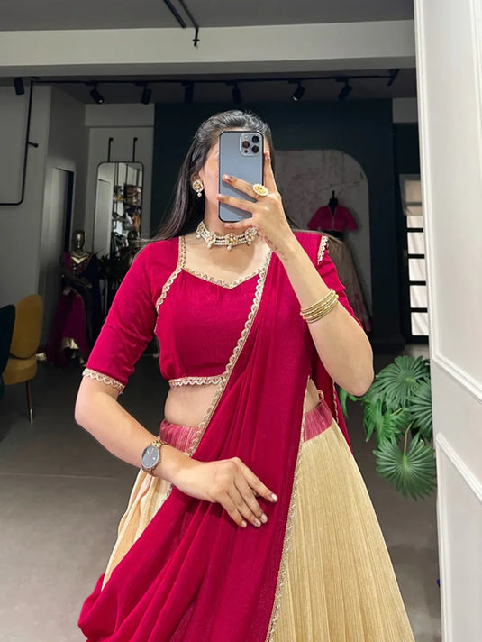 Green Silk Lehenga Choli