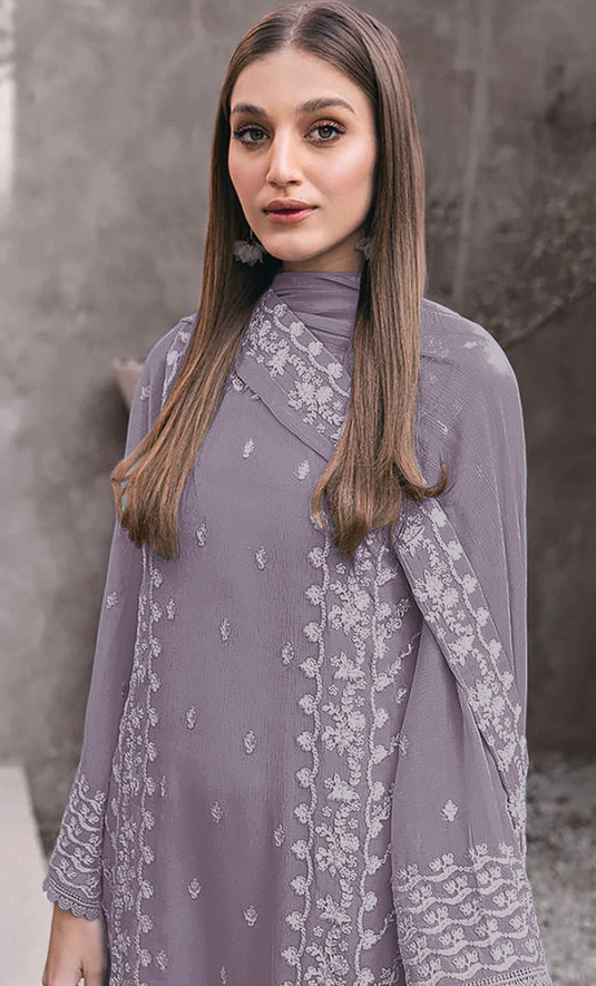 Diya - Fox Georgette Embroidered Suit Set