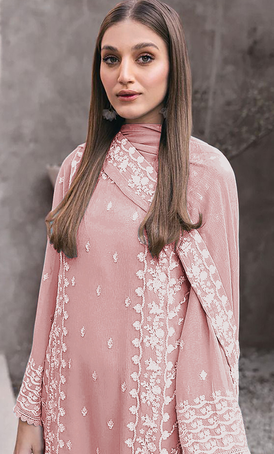 Diya - Fox Georgette Embroidered Suit Set