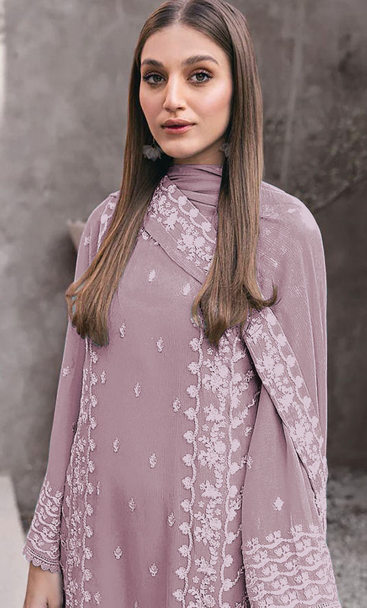 Diya - Fox Georgette Embroidered Suit Set