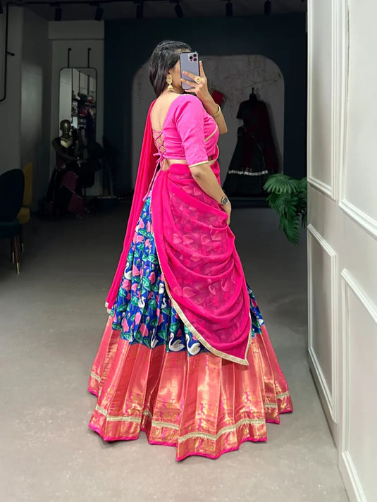 Pichwai Silk Lehenga Choli