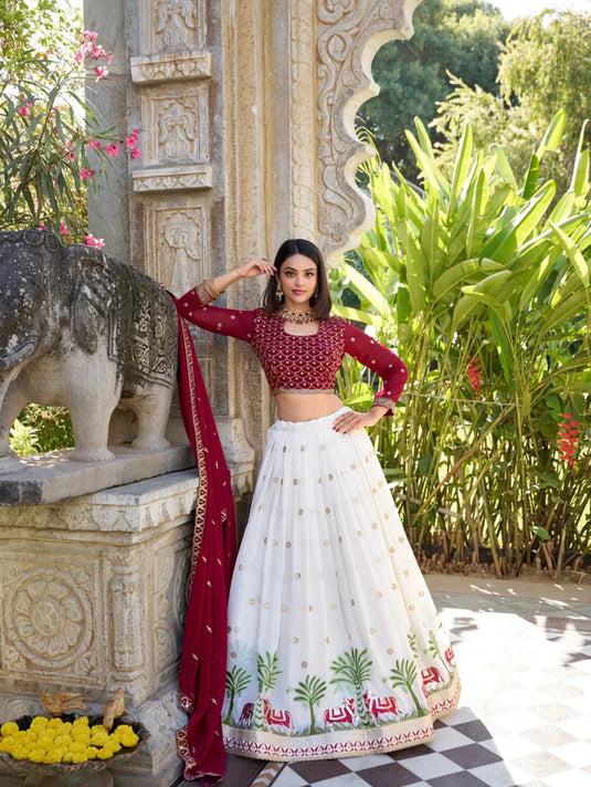 Women's Designer Party Wear Soft Georgette Lehenga Choli