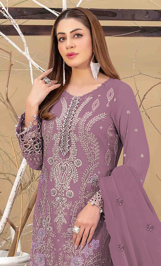 Nayra - Fox Georgette Embroidered Suit Set