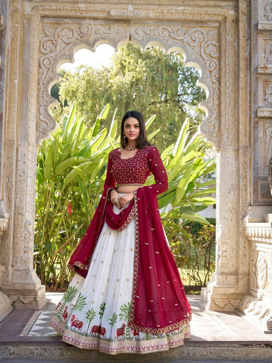 Women's Designer Party Wear Soft Georgette Lehenga Choli