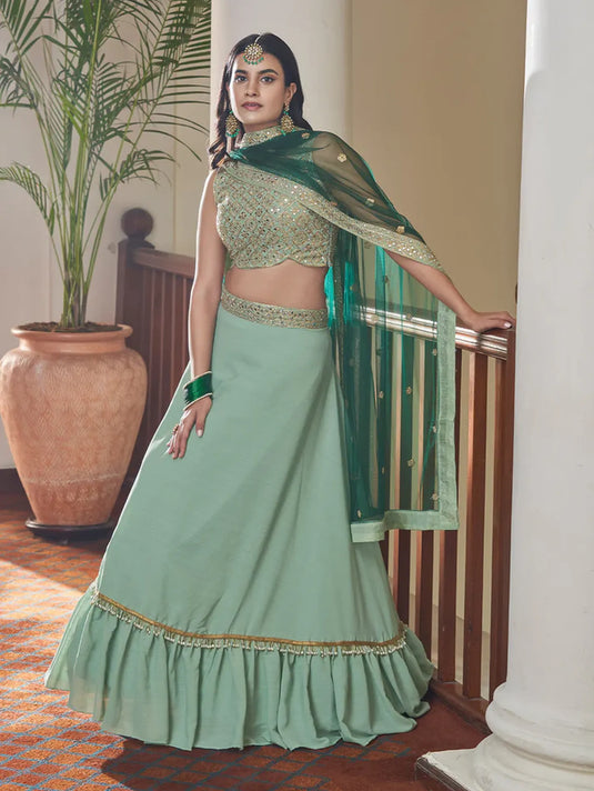 Beautiful Designer Wedding Special Party Wear Lehenga Choli