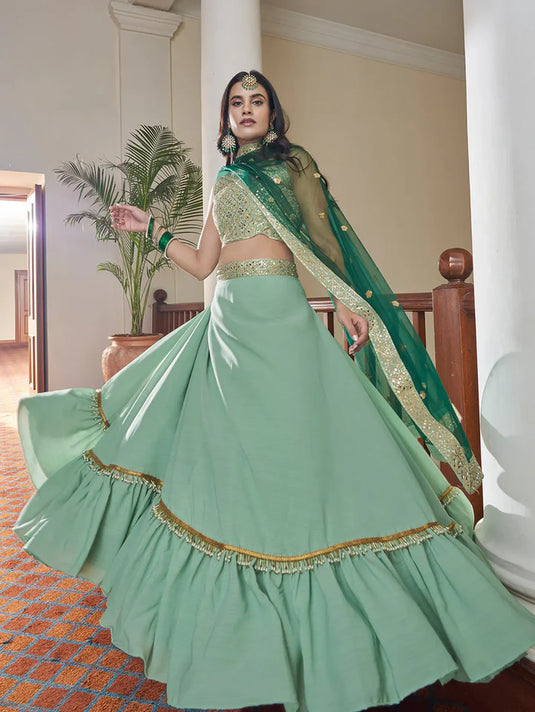 Beautiful Designer Wedding Special Party Wear Lehenga Choli